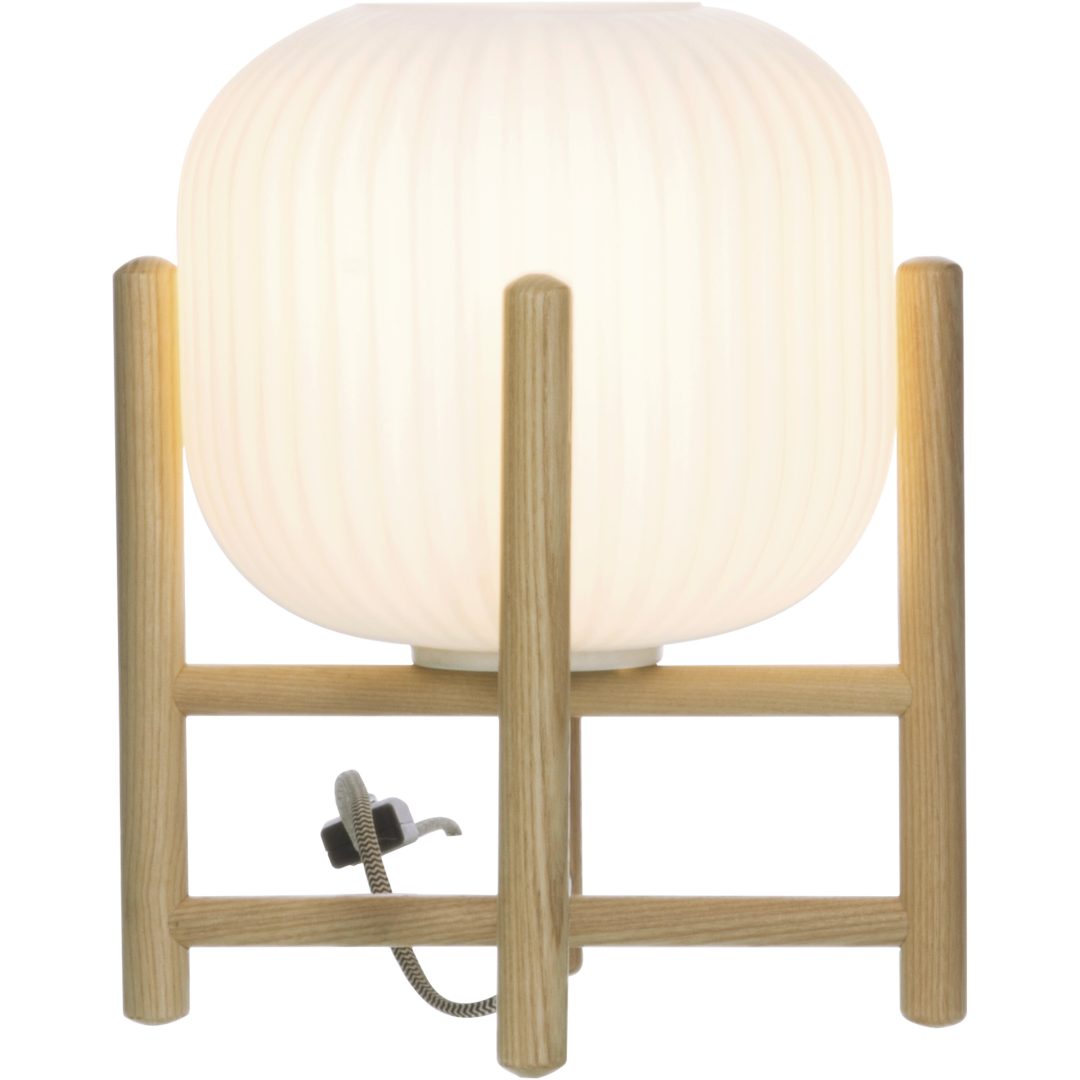 Vinda Bordlampa, Trä/vit ANETA HOME Sockel E27