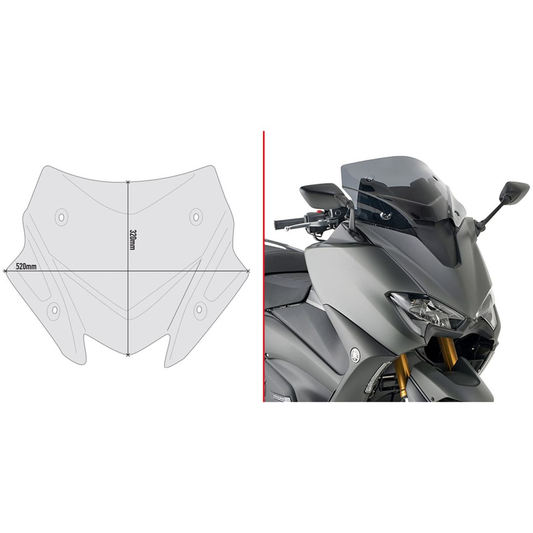 Vindavvisare D2147B Givi T-MAX 560 (2020)