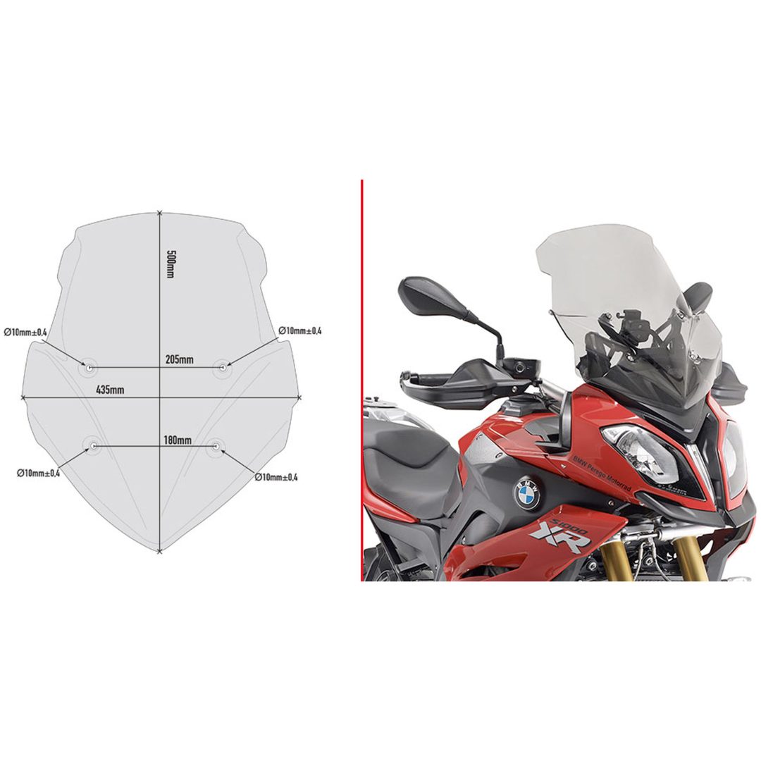 Vindavvisare D5119S Givi S1000XR (15-16)