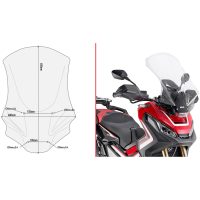 Vindruta D1156ST Transparent Givi