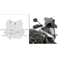 Vindruta D3112B Rökfärgad Givi