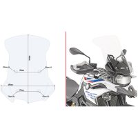 Vindruta D5127ST Transparent Givi