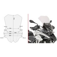 Vindruta D8703ST Transparent Givi