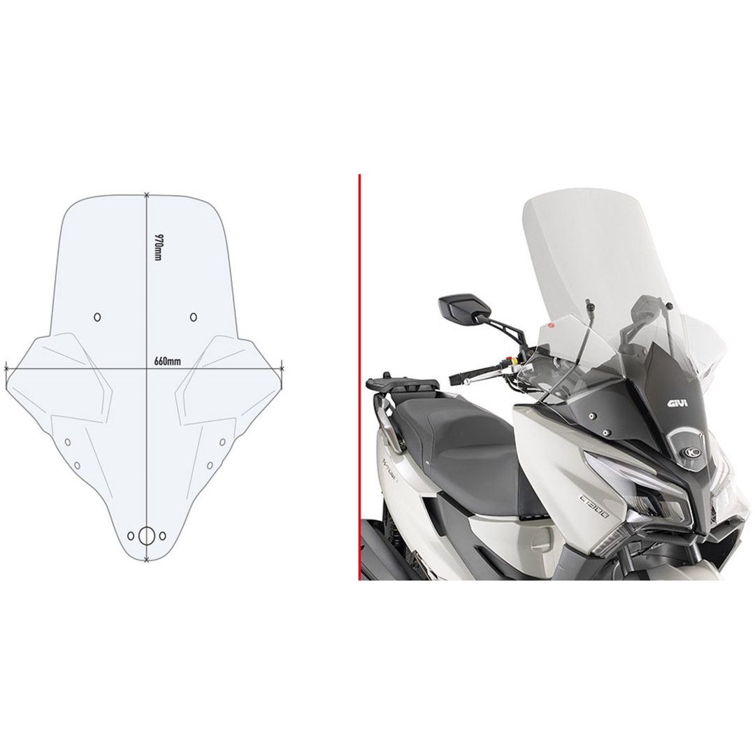 Vindruta Spec. Givi