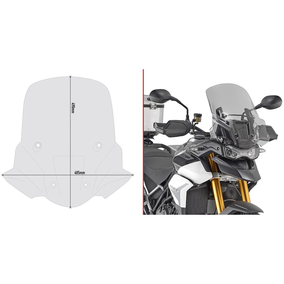 Vindruta Spoiler Rökfärgad Givi SPOILER T.TIGER 900