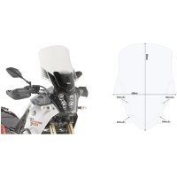Vindruta Spoiler Transparent Givi