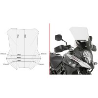 Vindruta Transparent Givi