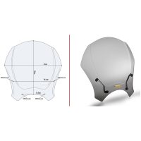 Vindruta universal Givi