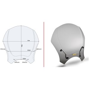 Vindruta universal Givi