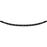 Vindrutekant Rostfritt Stål Svart/chrome Slotted MEMPHIS SHADES