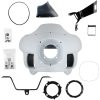 Vindrutesats Fxrp-style Svart/vit Pulverlackerad/grundad KLOCK WERKS – miniatyr 1