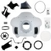 Vindrutesats Fxrp-style Svart/vit Pulverlackerad/grundad KLOCK WERKS – miniatyr 1