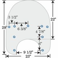 Vindrutor Ersättning till Harley-Davidson 38 CM (15") MEMPHIS SHADES