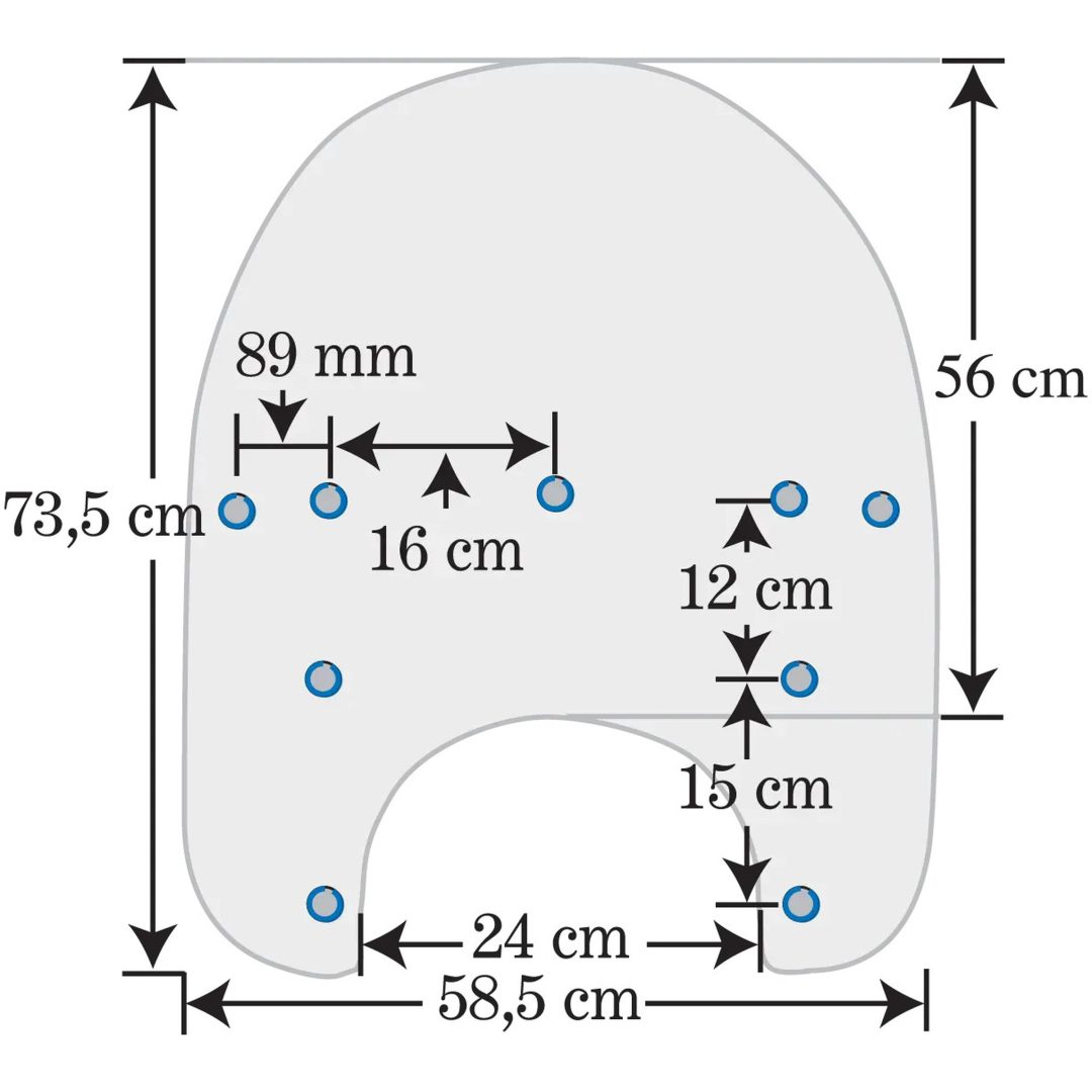 Vindrutor Ersättning till Harley-Davidson 53,5 CM (21") MEMPHIS SHADES Clear – bild 6