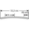 Vindrutor Ersättning till Harley-Davidson 53,5 CM (21") MEMPHIS SHADES Clear – miniatyr 7