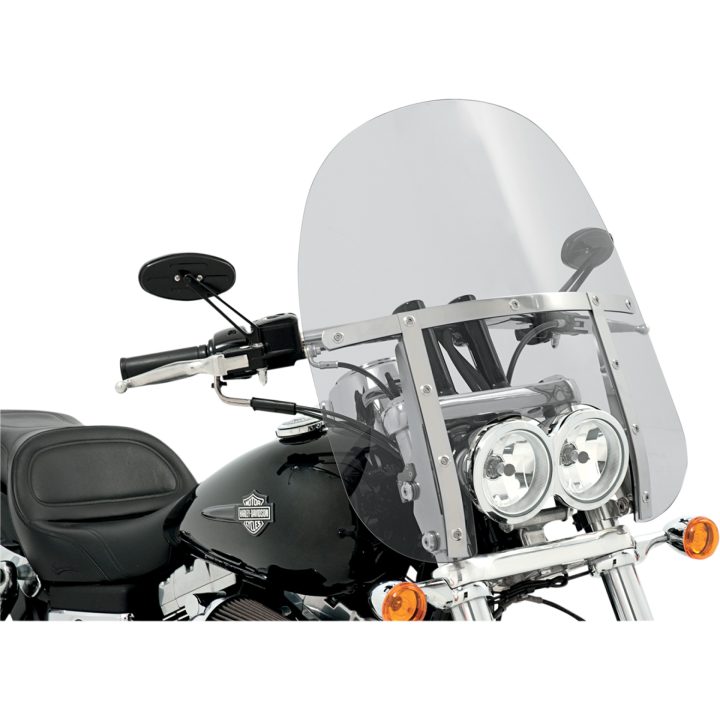 Vindrutor Memphis Fats 43 cm / 17" hög till Harley Davidson FXDF 08-17 MEMPHIS SHADES Clear – bild 3
