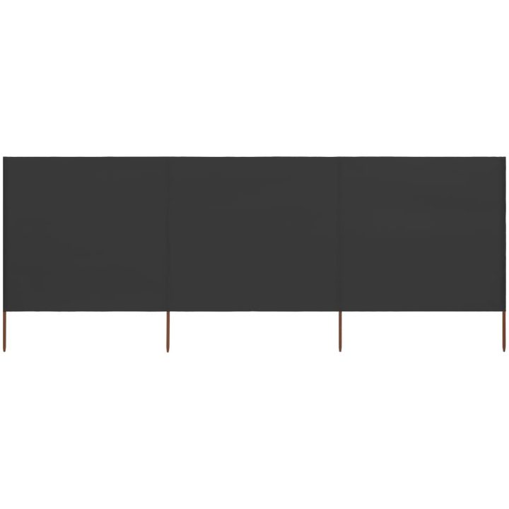 Vindskydd 3 paneler tyg antracit vidaXL 400 x 120 cm – bild 3
