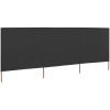 Vindskydd 3 paneler tyg antracit vidaXL 400 x 120 cm – miniatyr 1