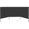 Vindskydd 3 paneler tyg antracit vidaXL 400 x 160 cm – miniatyr 3