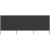 Vindskydd 3 paneler tyg antracit vidaXL 400 x 160 cm – miniatyr 1