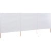 Vindskydd 3 paneler tyg sandvit vidaXL 400 x 80 cm – miniatyr 2