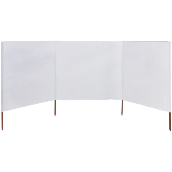 Vindskydd 3 paneler tyg sandvit vidaXL 400 x 80 cm – bild 3