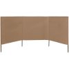 Vindskydd 3 paneler tyg taupe vidaXL 400 x 80 cm – miniatyr 3