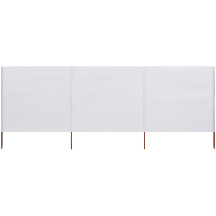 Vindskydd 3 paneler tyg vit vidaXL 400 x 120 cm – bild 3