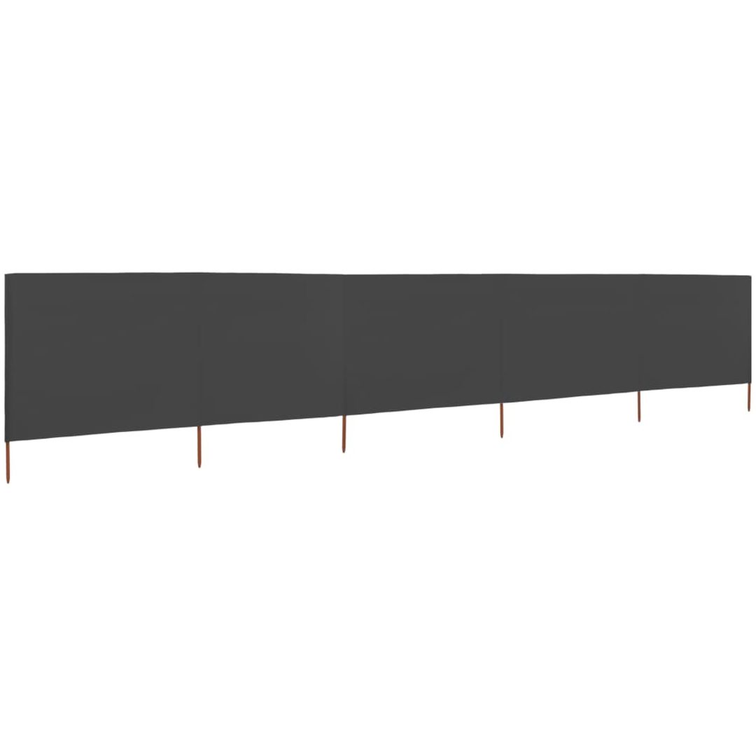 Vindskydd 5 paneler tyg antracit vidaXL 600 x 120 cm – bild 2