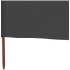 Vindskydd 5 paneler tyg antracit vidaXL 600 x 120 cm – miniatyr 5
