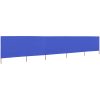 Vindskydd 5 paneler tyg azurblå vidaXL 600 x 120 cm – miniatyr 2