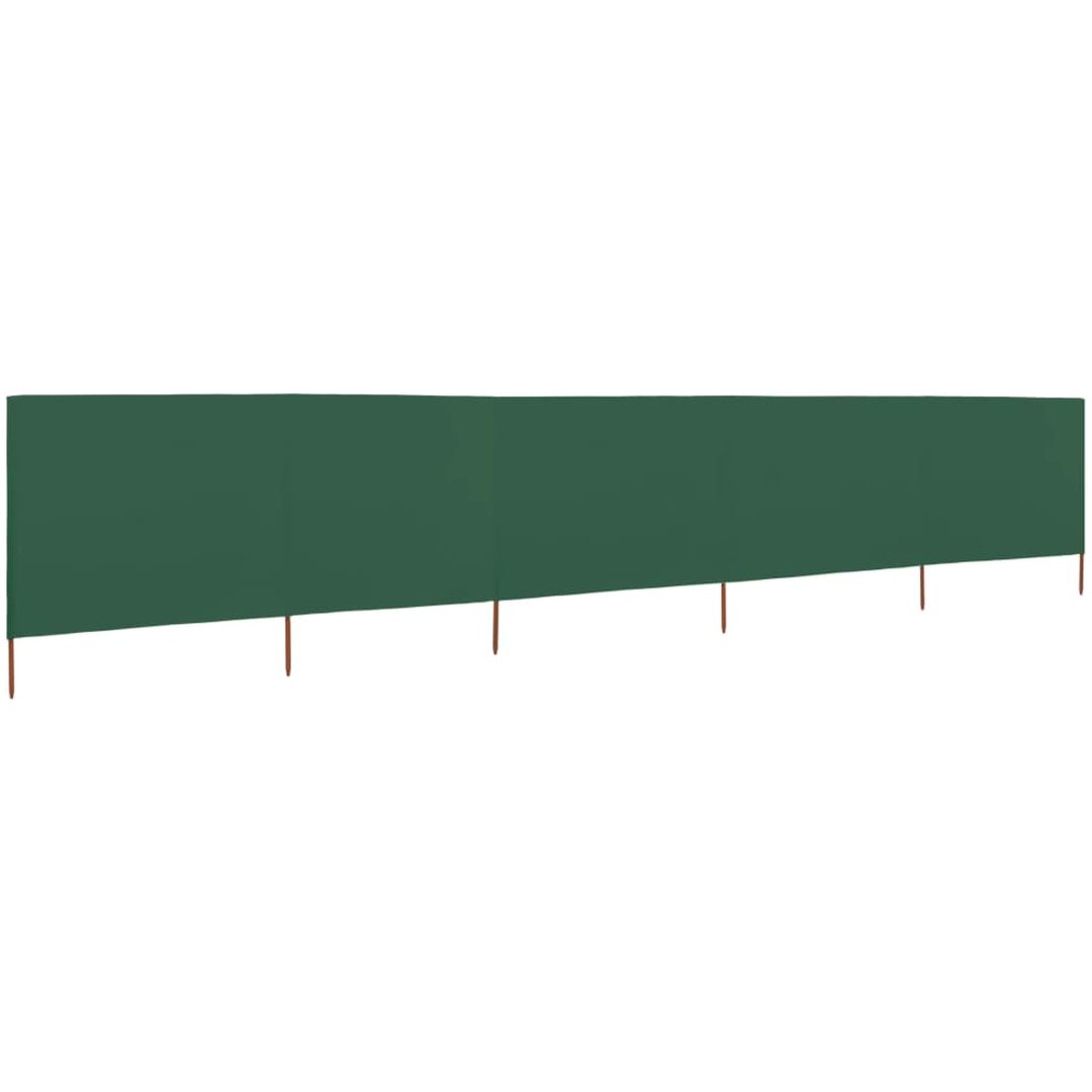 Vindskydd 5 paneler tyg grön vidaXL 600 x 120 cm – bild 2