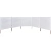 Vindskydd 5 paneler tyg sandvit vidaXL 600 x 120 cm – miniatyr 3