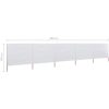 Vindskydd 5 paneler tyg sandvit vidaXL 600 x 120 cm – miniatyr 6