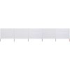 Vindskydd 5 paneler tyg sandvit vidaXL 600 x 120 cm – miniatyr 1