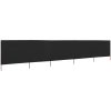Vindskydd 5 paneler tyg svart vidaXL 600 x 120 cm – miniatyr 2