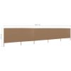 Vindskydd 5 paneler tyg taupe vidaXL 600 x 80 cm – miniatyr 6