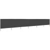 Vindskydd 6 paneler tyg antracit vidaXL 800 x 160 cm – miniatyr 2
