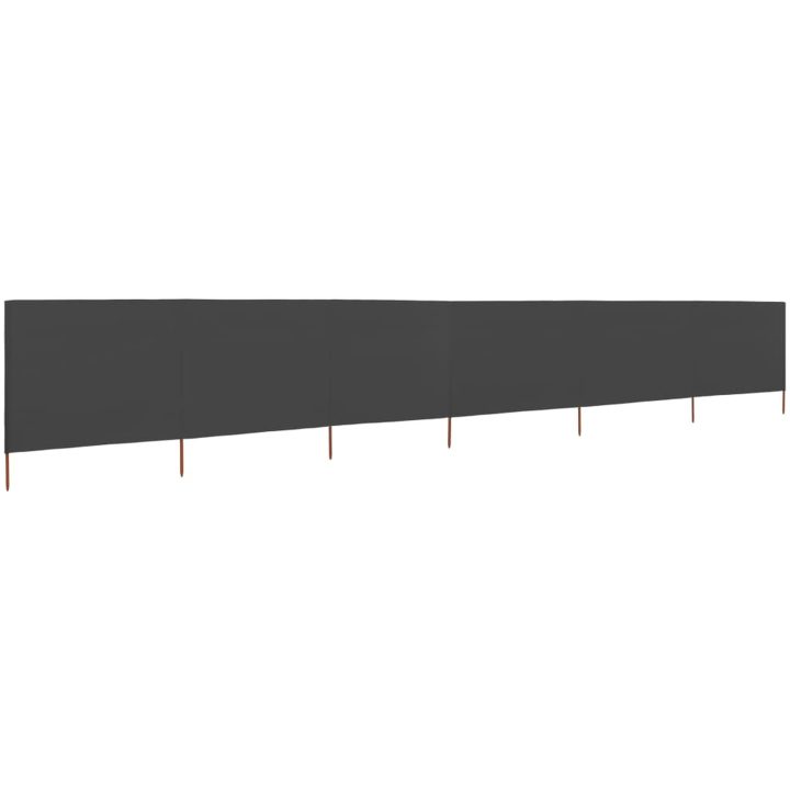 Vindskydd 6 paneler tyg antracit vidaXL 800 x 160 cm – bild 2