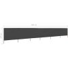 Vindskydd 6 paneler tyg antracit vidaXL 800 x 160 cm – miniatyr 6