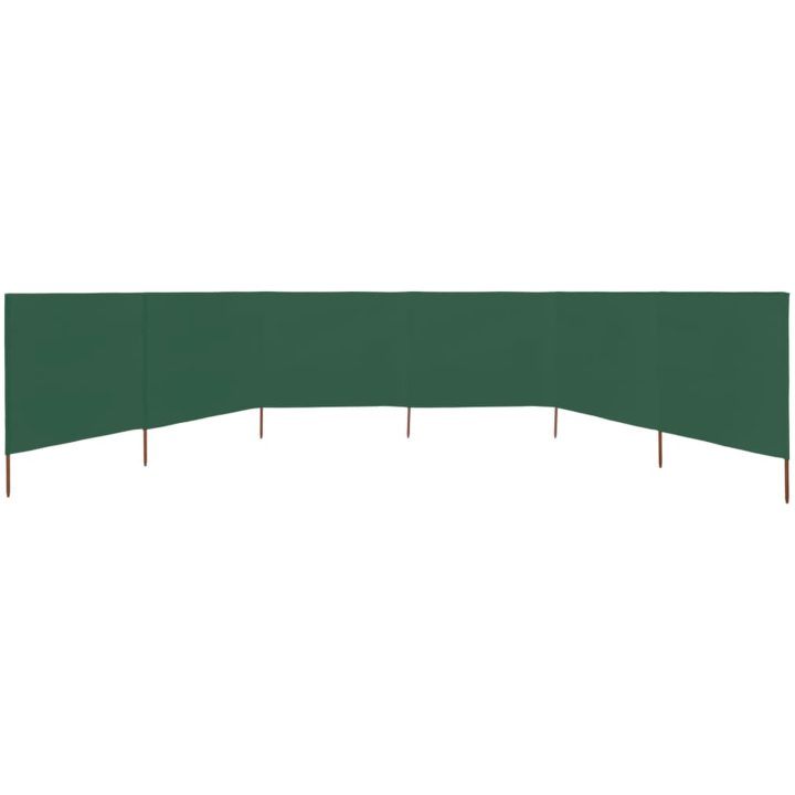 Vindskydd 6 paneler tyg grön vidaXL 800 x 80 cm – bild 3