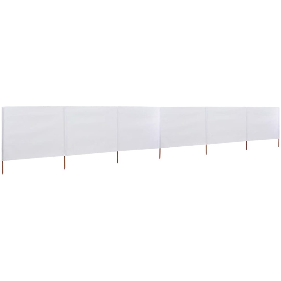 Vindskydd 6 paneler tyg sandvit vidaXL 800 x 160 cm – bild 2