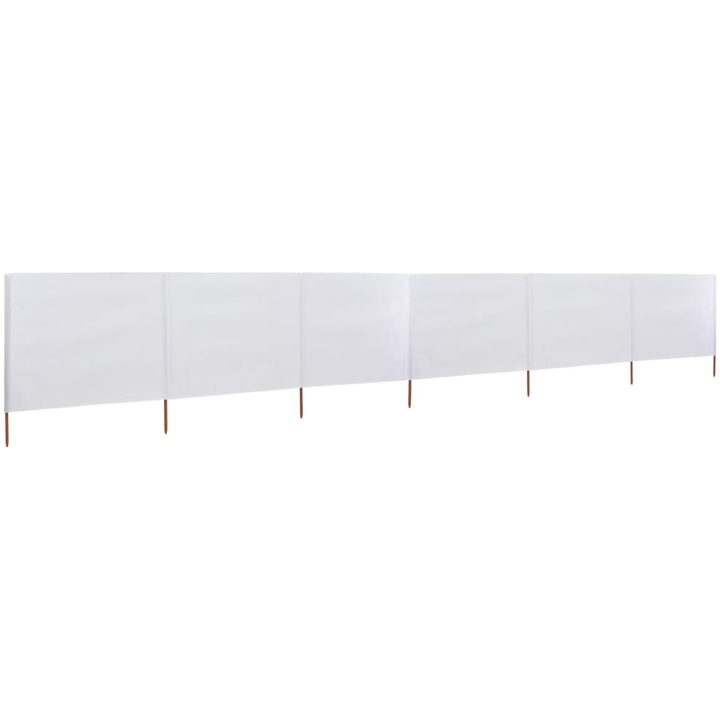 Vindskydd 6 paneler tyg sandvit vidaXL 800 x 160 cm – bild 2