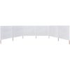 Vindskydd 6 paneler tyg sandvit vidaXL 800 x 160 cm – miniatyr 3
