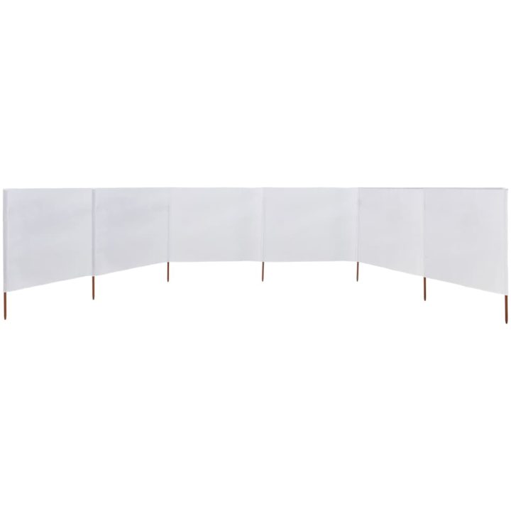 Vindskydd 6 paneler tyg sandvit vidaXL 800 x 160 cm – bild 3