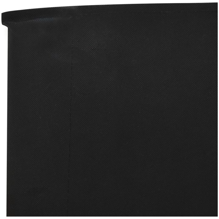 Vindskydd 6 paneler tyg svart vidaXL 800 x 120 cm – bild 4