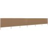 Vindskydd 6 paneler tyg taupe vidaXL 800 x 120 cm – miniatyr 2
