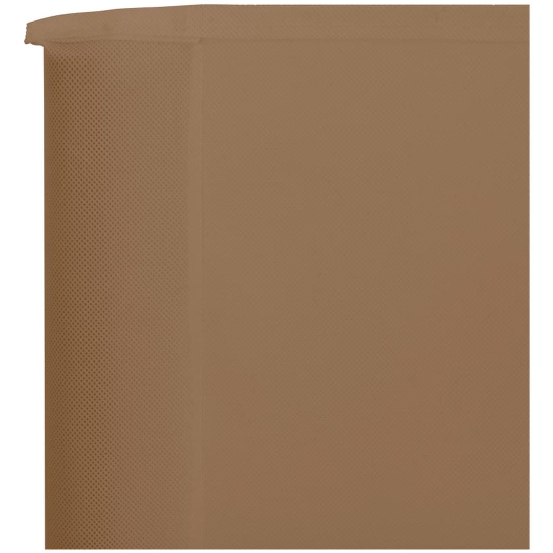 Vindskydd 6 paneler tyg taupe vidaXL 800 x 120 cm – bild 4