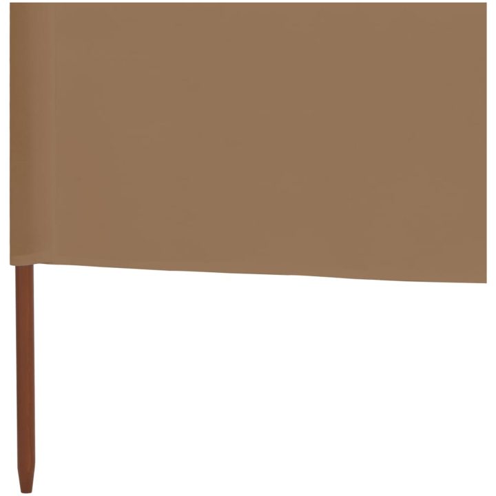 Vindskydd 6 paneler tyg taupe vidaXL 800 x 120 cm – bild 5