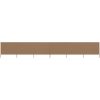 Vindskydd 6 paneler tyg taupe vidaXL 800 x 120 cm – miniatyr 1